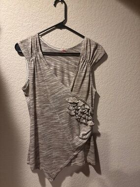 Asymmetrical Floral Top